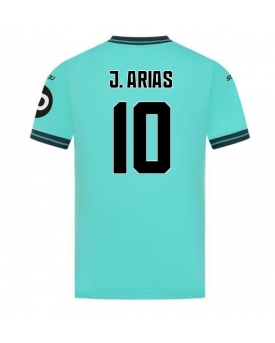 Wolves Jhon Arias #10 Maglia Gara Trasferta Repliche 2025-26 Maniche Corte